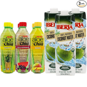 Chia Fusion Aloe & Pure Coconut Water Combo - Pack of 6 + 3